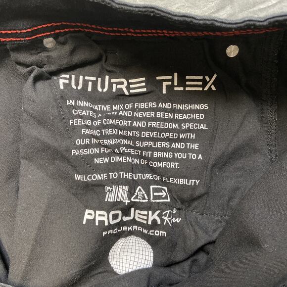 Projek Raw Future Flex Hiri Skinny Jeans Men’s Size 36 Black Denim - Picture 8 of 11